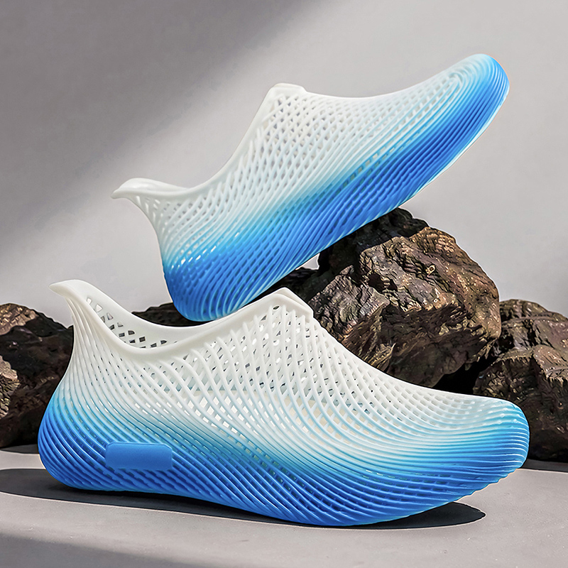 Men Shoes Marks - Sepatu Clog 3D Print Musim Panas