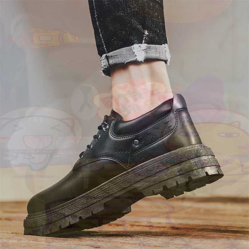 Men Shoes Eu To Us Size - Sepatu Pria Tenis Pelatih Fashion Kulit
