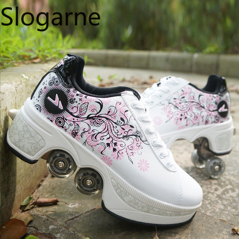Men'S Shoes For Running - Sepatu Roda Deformasi 4 Roda Wanita,