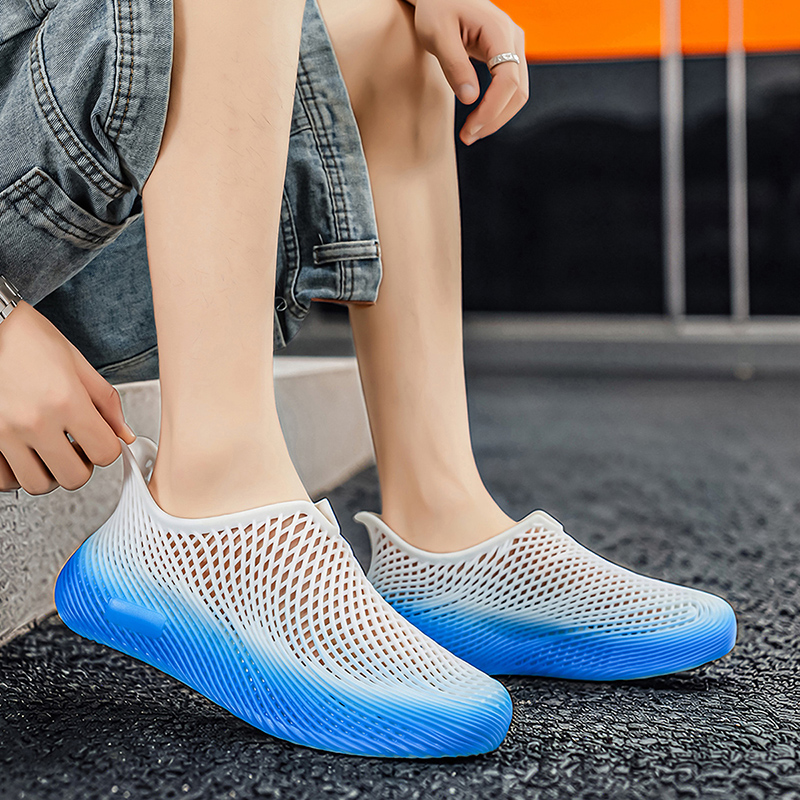 Sepatu Clog 3D Print Musim Pan - Men Shoes Marks ulasan dan harga