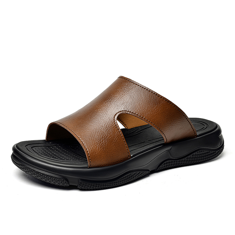 Sandal Geser Kulit Pria Sol Te - Men Shoes Marks ulasan dan harga