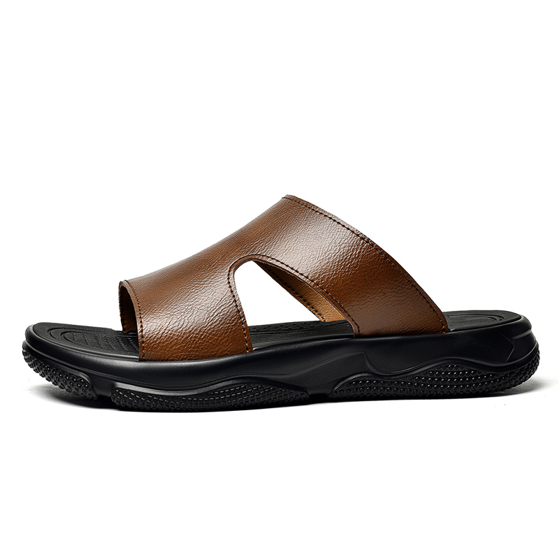 Sandal Geser Kulit Pria Sol Te - Men Shoes Marks ulasan dan harga