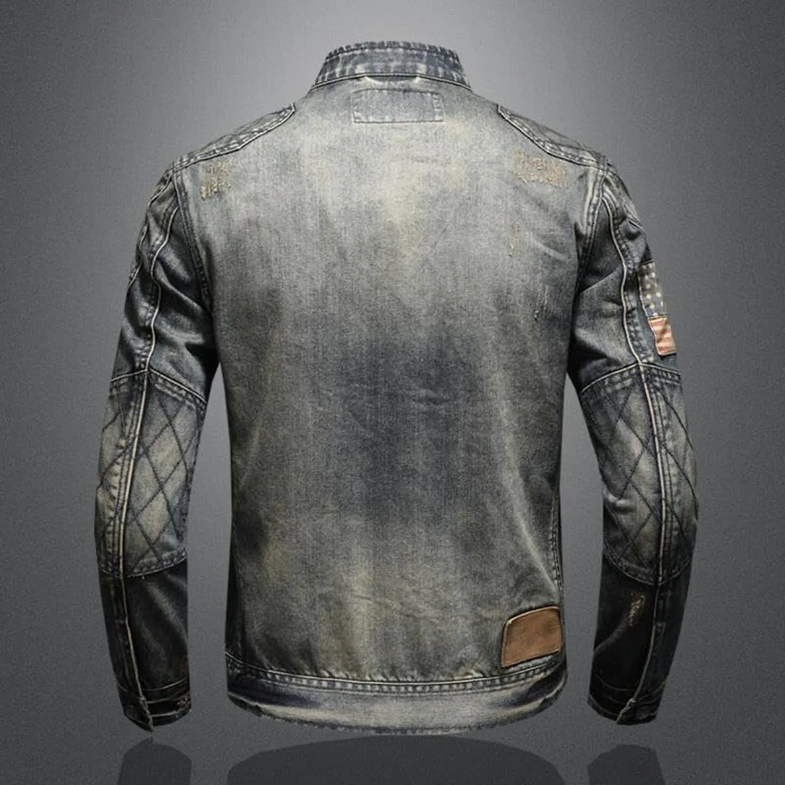 Jaket Denim Vintage Dengan Rit - Men'S Shoes With Jeans ulasan dan harga