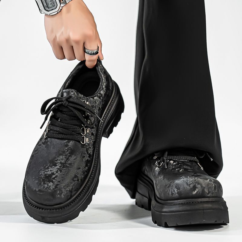 Sepatu Kulit Kasual Gaya Retro - Men'S Shoes Height Increase ulasan dan harga