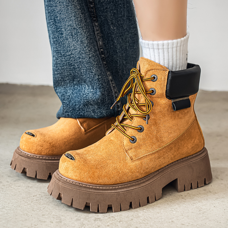 Sepatu Bot Tinggi Klasik Kulit - Men'S Shoes Business Casual ulasan dan harga
