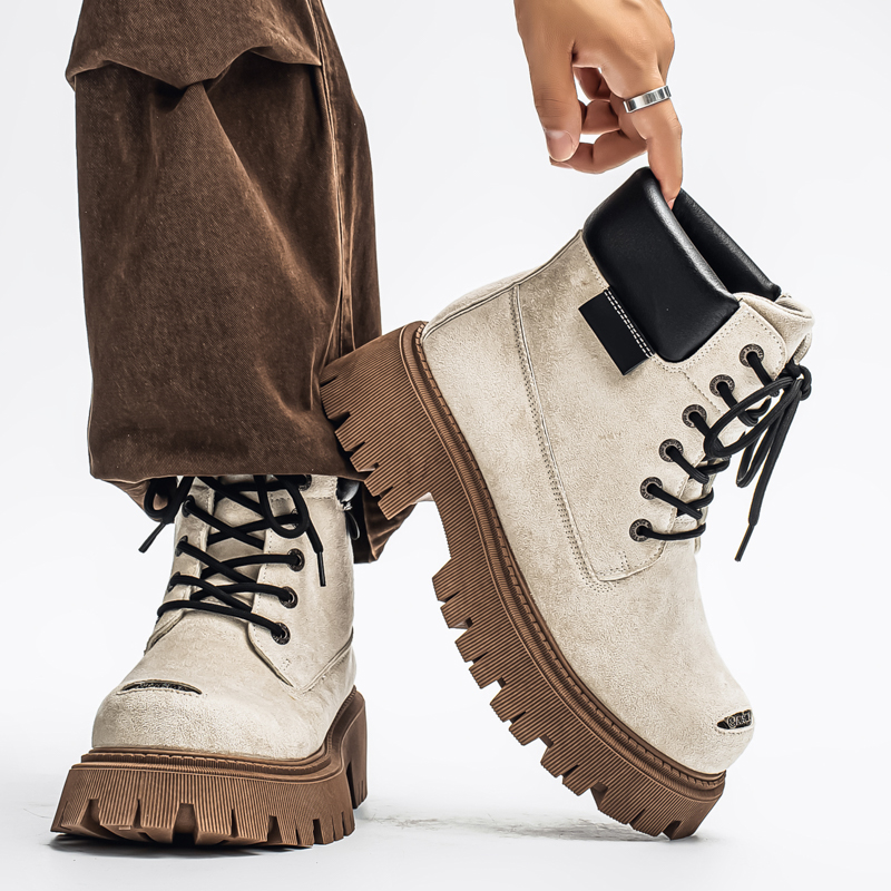 Sepatu Bot Tinggi Klasik Kulit - Men'S Shoes Business Casual ulasan dan harga