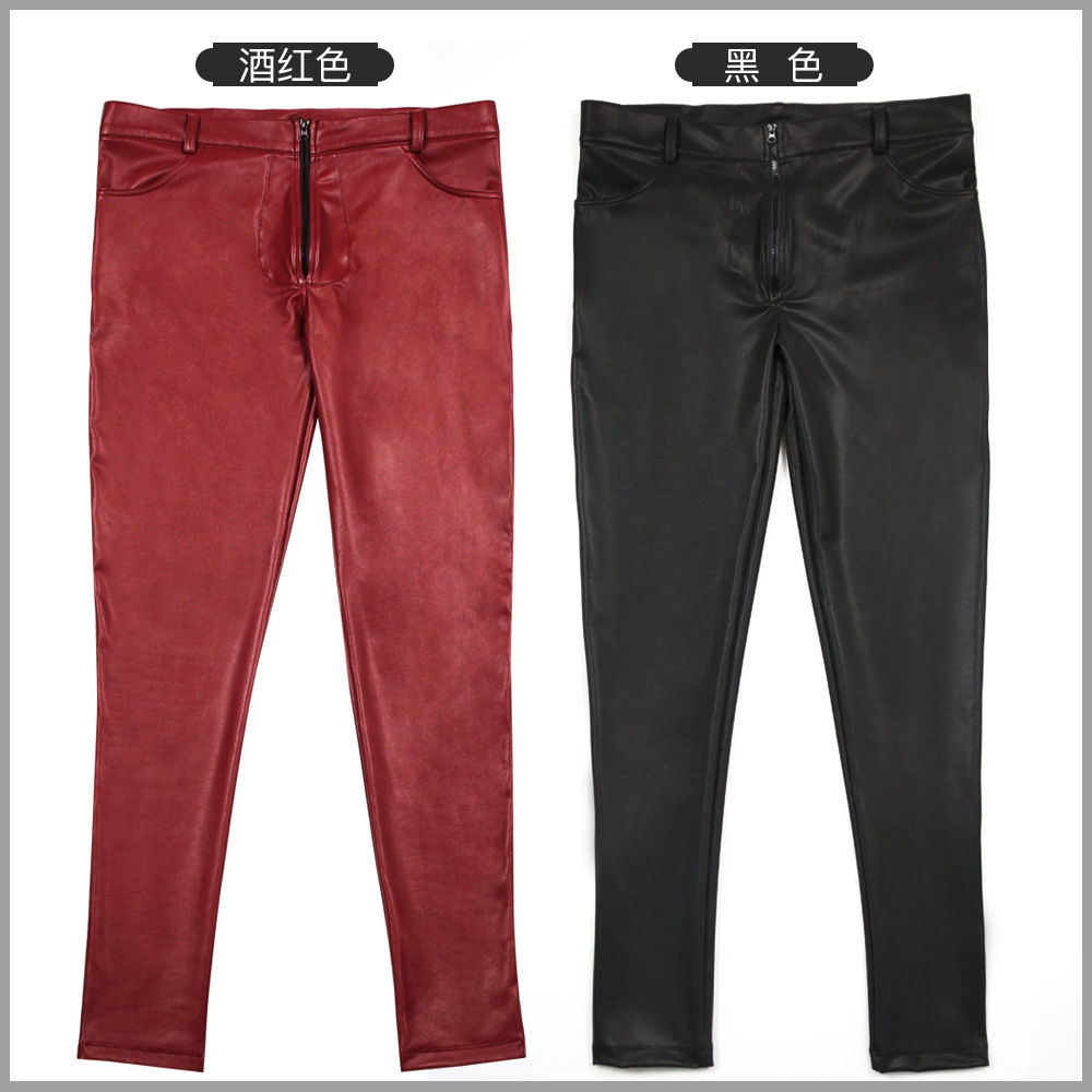 Jeans Skinny Kulit PU Pria Cel - Men'S Shoes With Jeans ulasan dan harga