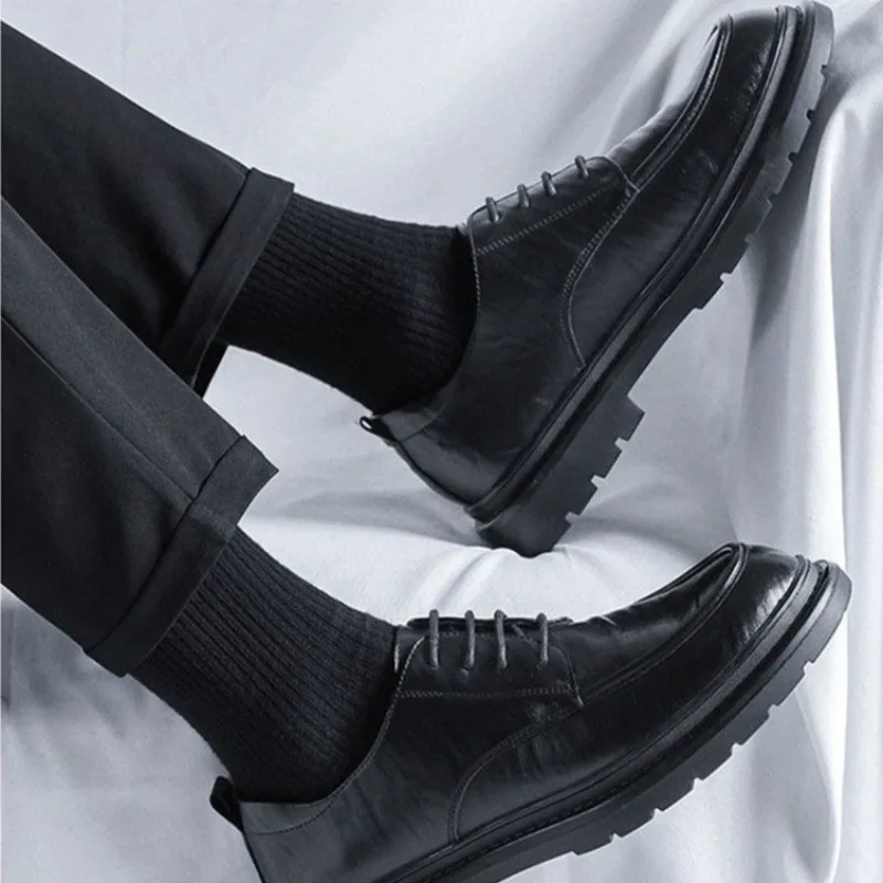 Sepatu kulit pria ujung bulat  - Men'S Shoes Clearance Sale ulasan dan harga