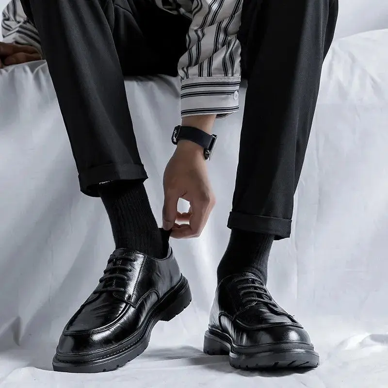 Sepatu kulit pria ujung bulat  - Men'S Shoes Clearance Sale ulasan dan harga