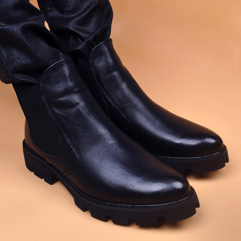 Sepatu bot kulit asli kantor b - Men'S Shoes Business Casual ulasan dan harga