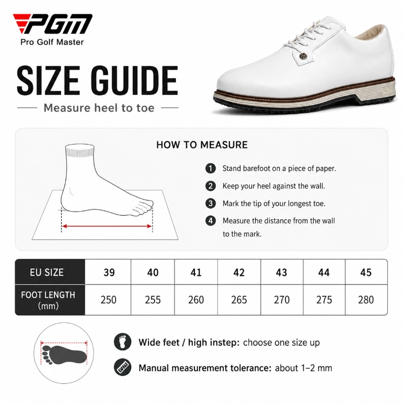 Sepatu Golf Kulit Sapi Pria PG - Men Shoes Eu To Us Size ulasan dan harga