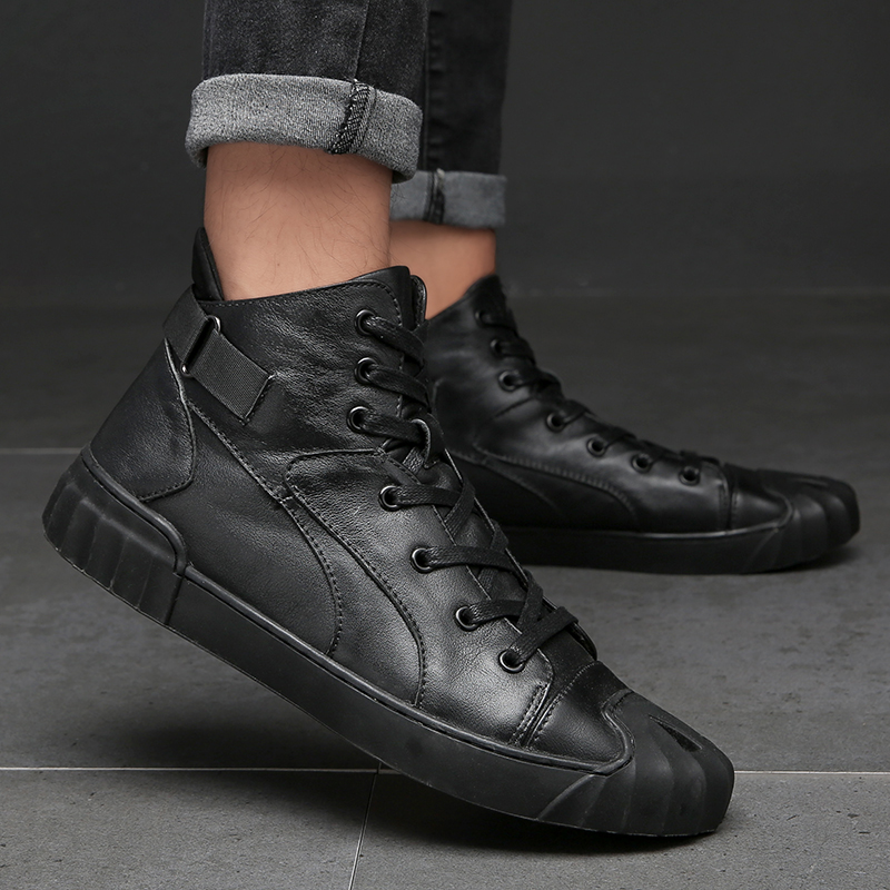 Sepatu Bot Pendek Kasual Kulit - Men'S Shoes Business Casual ulasan dan harga