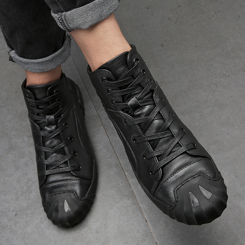 Sepatu Bot Pendek Kasual Kulit - Men'S Shoes Business Casual ulasan dan harga