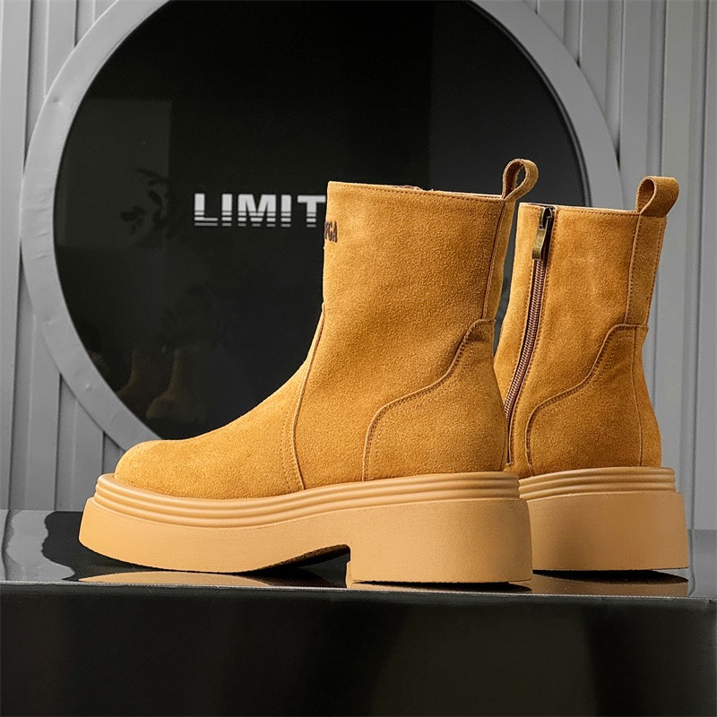 Sepatu Bot Pendek Gaya Pasanga - Men'S Shoes Height Increase ulasan dan harga