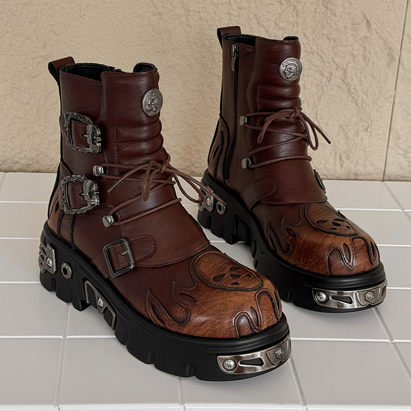 Sepatu Bot Motor Pria Model Pu - Men'S Shoes Height Increase ulasan dan harga