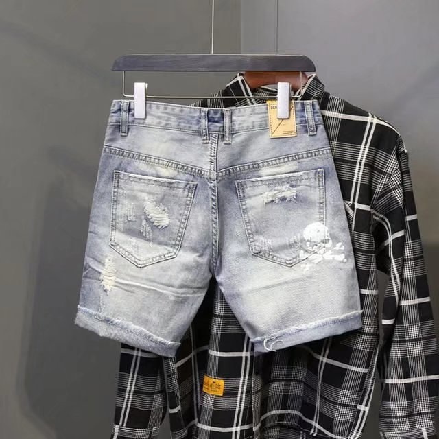 Celana jins pendek sobek untuk - Men'S Shoes With Jeans ulasan dan harga